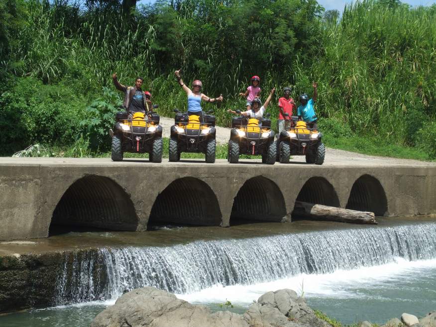 "Ride n' Wild" 4x4 Quad Bike Tour to Zip Line & Waterfall - save $30